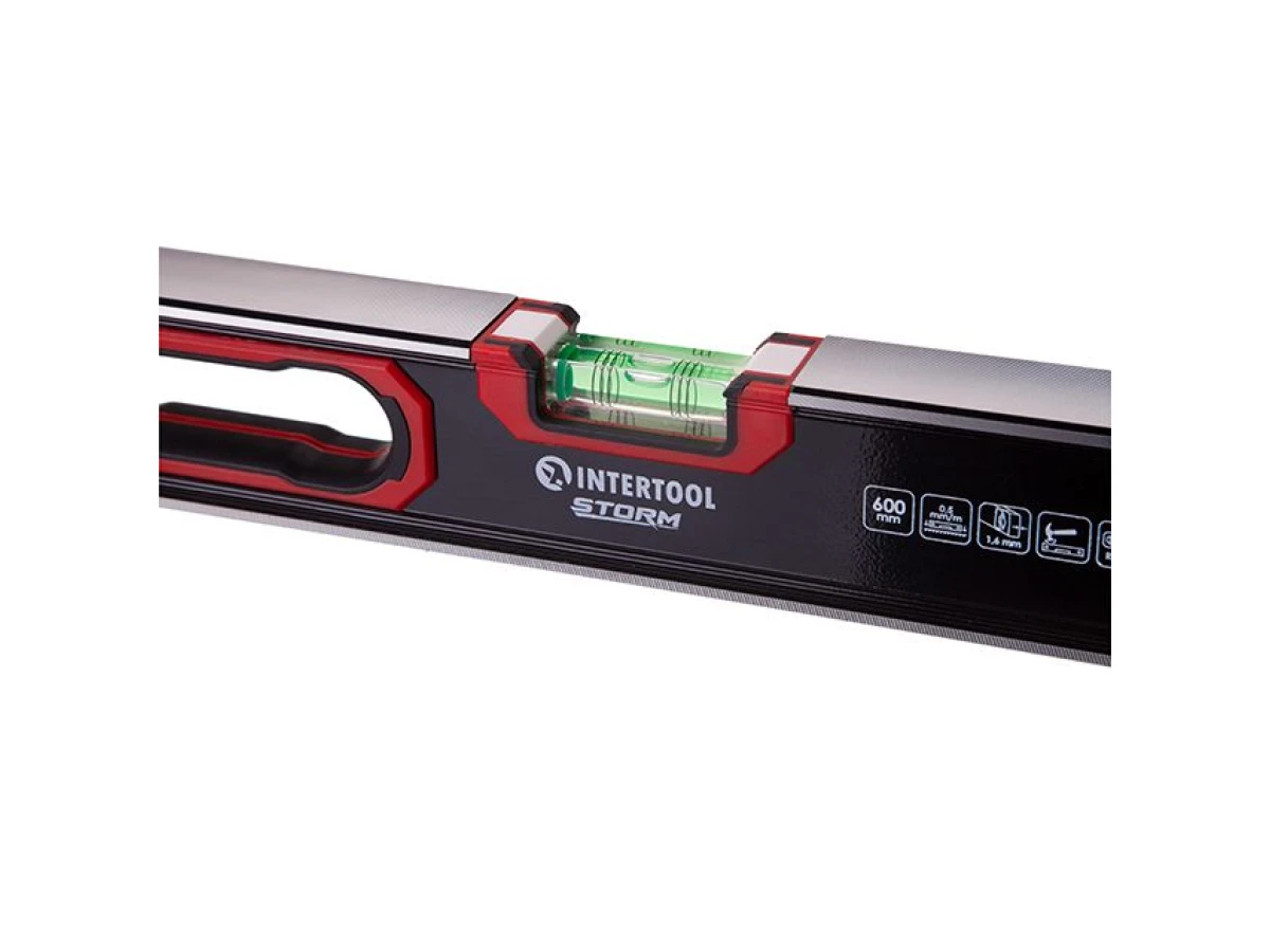 Уровень строительный усиленный 600 мм INTERTOOL MT-1506 