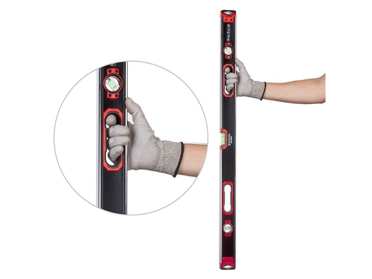 Уровень строительный усиленный 1000 мм INTERTOOL MT-1510 