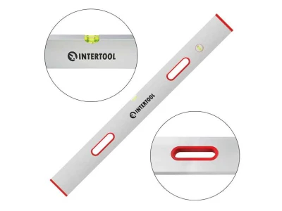 Правило-уровень 1000 мм, 2 капсулы, вертикальный и горизонтальный с ручками INTERTOOL MT-2110