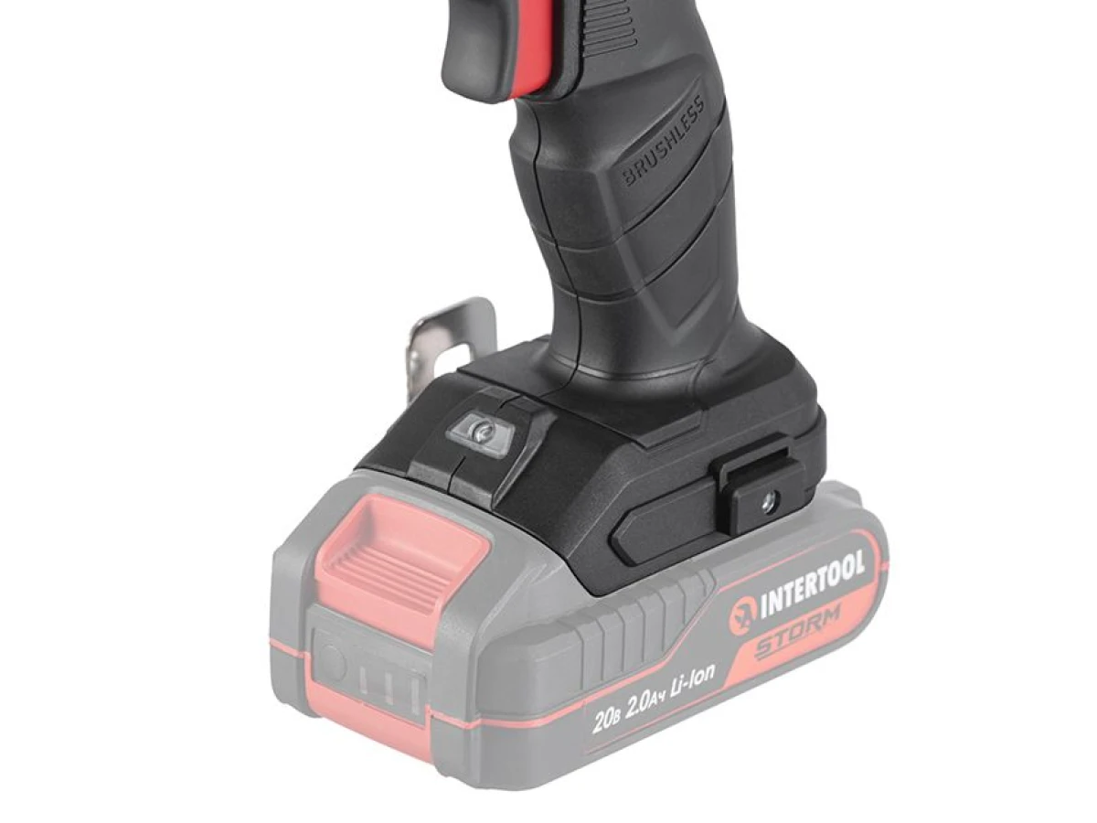 Гайковерт ударний акумуляторний з безщітковим двигуном 20 В, 300 Nm, 0-2500 об/хв., 0-3000 уд./хв., 1/2", без ЗП та АКБ INTERTOOL WT-9364 