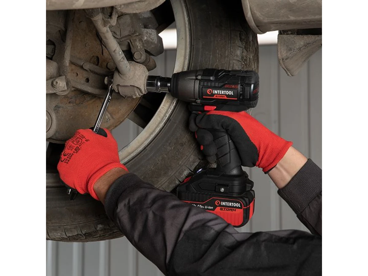 Гайковерт ударний акумуляторний з безщітковим двигуном 20 В, 300 Nm, 0-2500 об/хв., 0-3000 уд./хв., 1/2", без ЗП та АКБ INTERTOOL WT-9364 