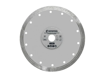 Диск алмазний відрізний з суцільною кромкою 230мм, по керамограніту INTERTOOL CT-3105