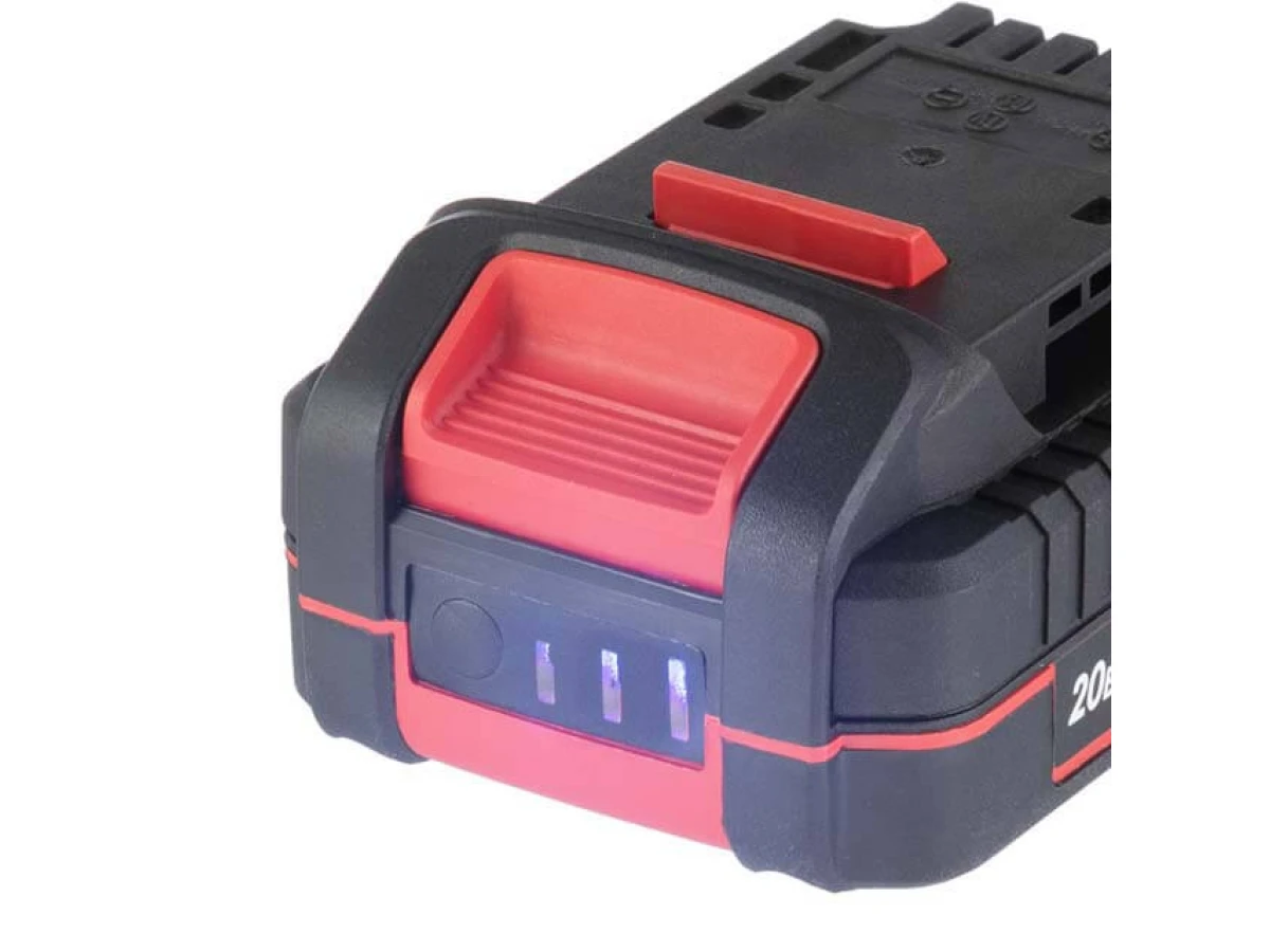 Акумулятор 20 В, Li-ion, 2.0 Аг, індикатор рівня заряду INTERTOOL WT-0340 