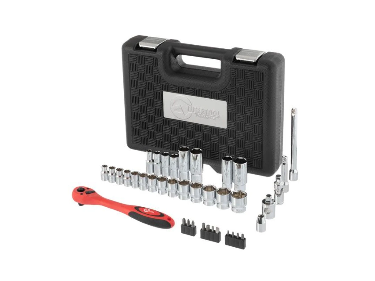 Набір інструментів професійний 39 од. 3/8" CrV INTERTOOL ET-6039 