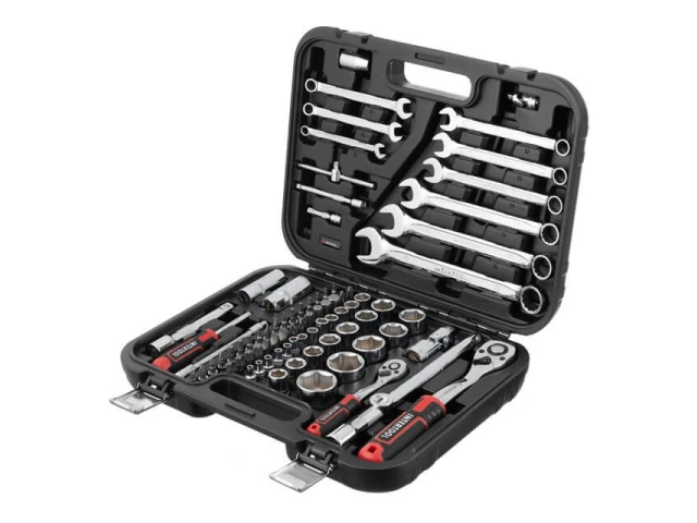 Набор инструментов 1/2" & 1/4", 82 ед., Cr-V STORM INTERTOOL ET-8082 