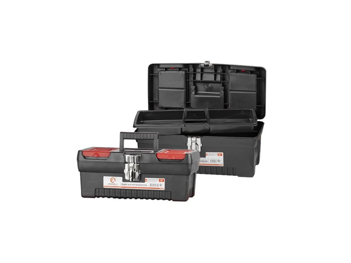 Комплект ящиків для інструментів з металевим замком, 4 шт. 12.5"/16" INTERTOOL BX-0009 