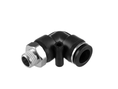 З'єднання цангове L-подібне для поліуретанових та ін. шлангів 12 мм, 1/4