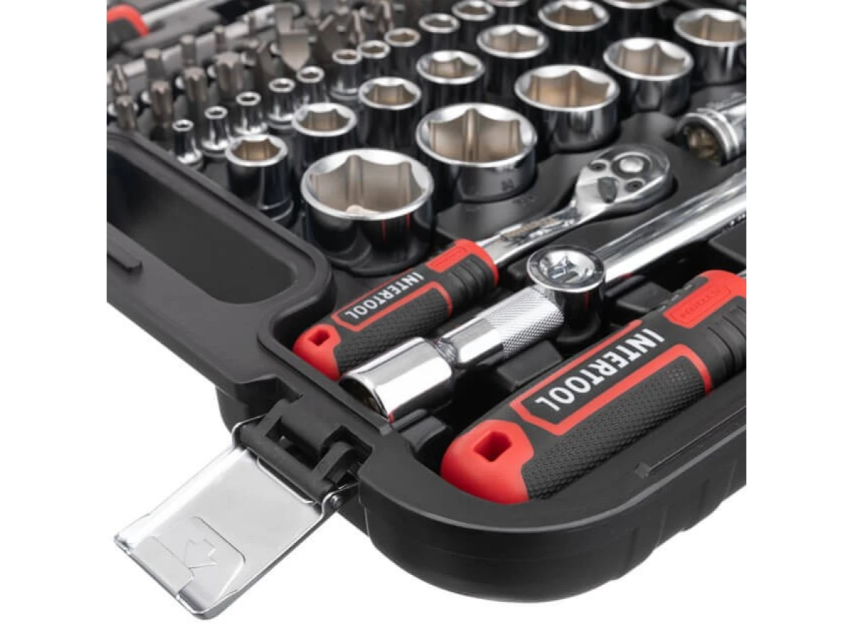 Набор инструментов 1/2" & 1/4", 82 ед., Cr-V STORM INTERTOOL ET-8082 