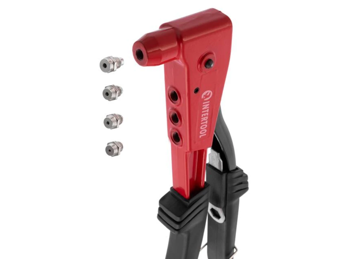 Пістолет заклепувальний ручний, діаметр заклепки 3.2; 4; 4.8 мм INTERTOOL RT-0006 