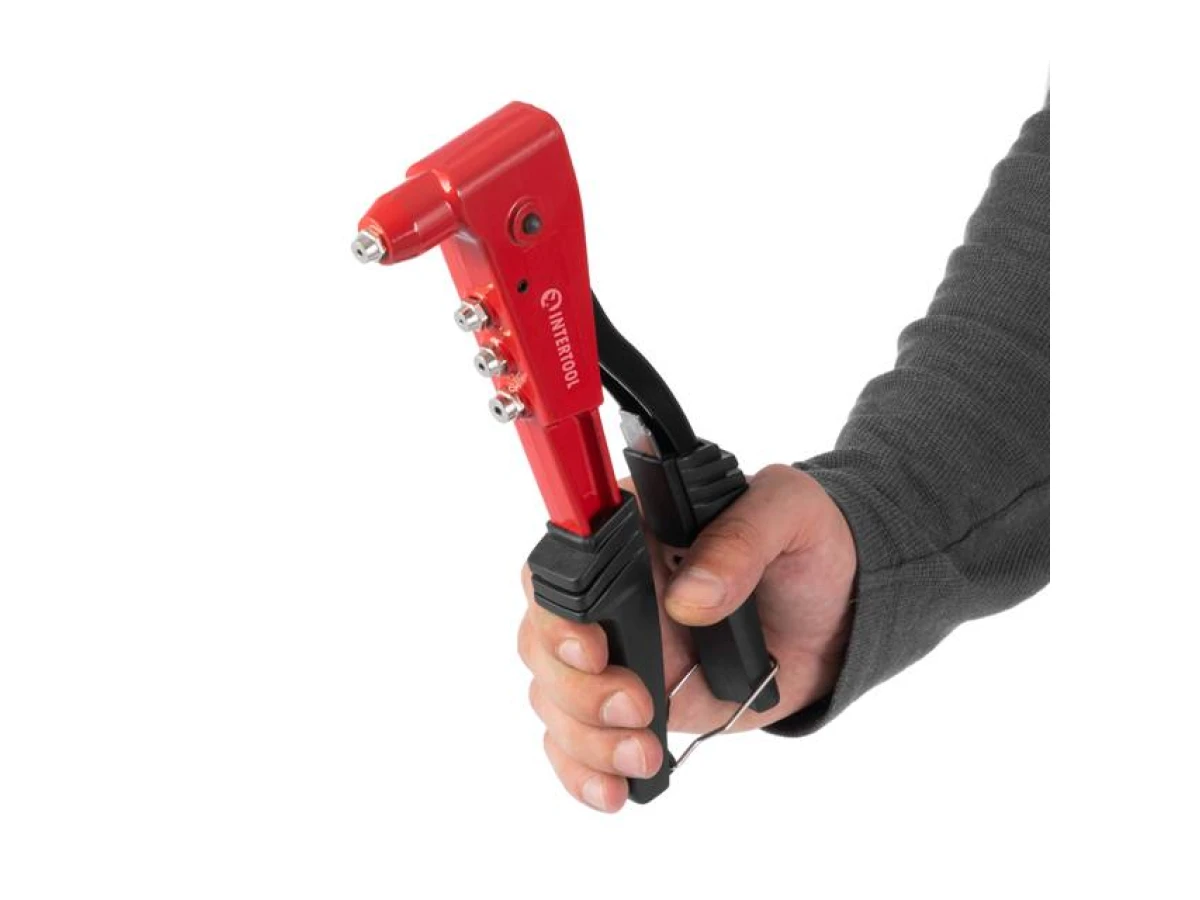 Пістолет заклепувальний ручний, діаметр заклепки 3.2; 4; 4.8 мм INTERTOOL RT-0006 