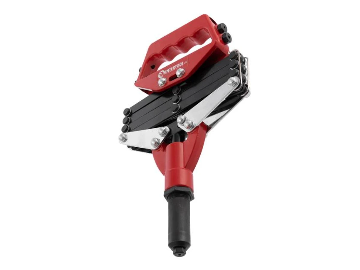 Пістолет заклепувальний з важільним механизмом 800мм, діаметр заклепки 2.8; 3.2; 4; 4.8 мм INTERTOOL RT-0007 