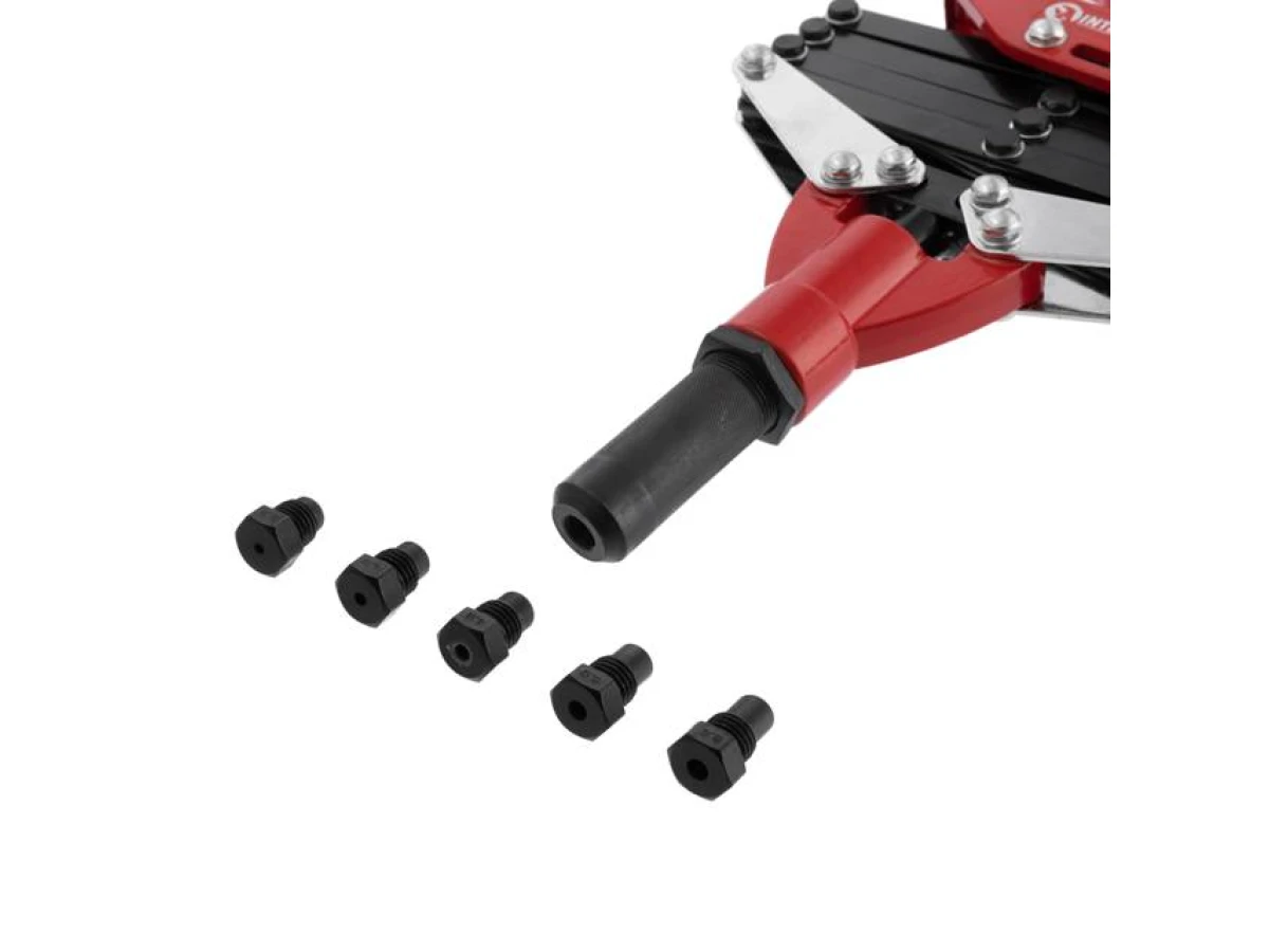 Пістолет заклепувальний з важільним механизмом 800мм, діаметр заклепки 2.8; 3.2; 4; 4.8 мм INTERTOOL RT-0007 