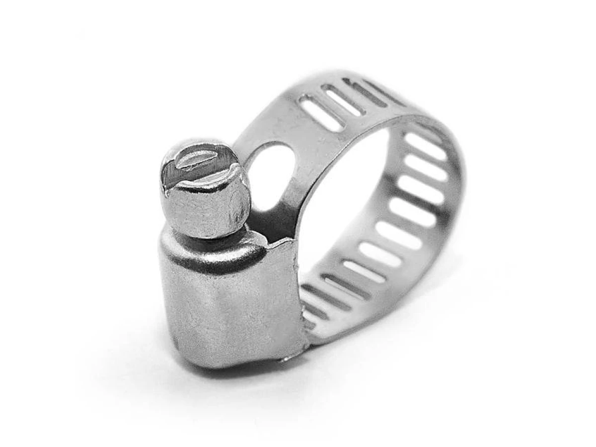 Хомут сталевий оцинкований 8 мм, D - 6-16 мм INTERTOOL TC-0006 