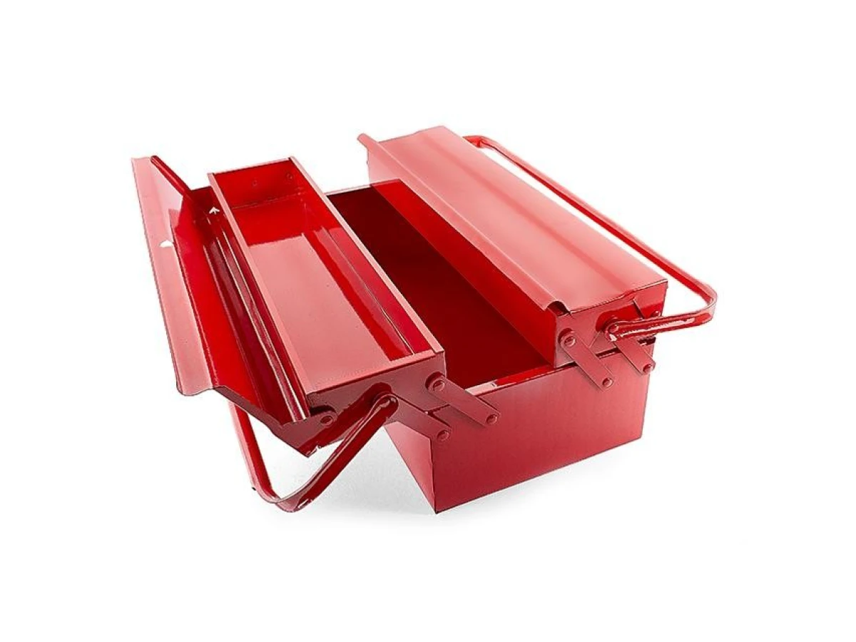 Ящик для інструменту металевий 450 мм, 3 секції INTERTOOL HT-5043 