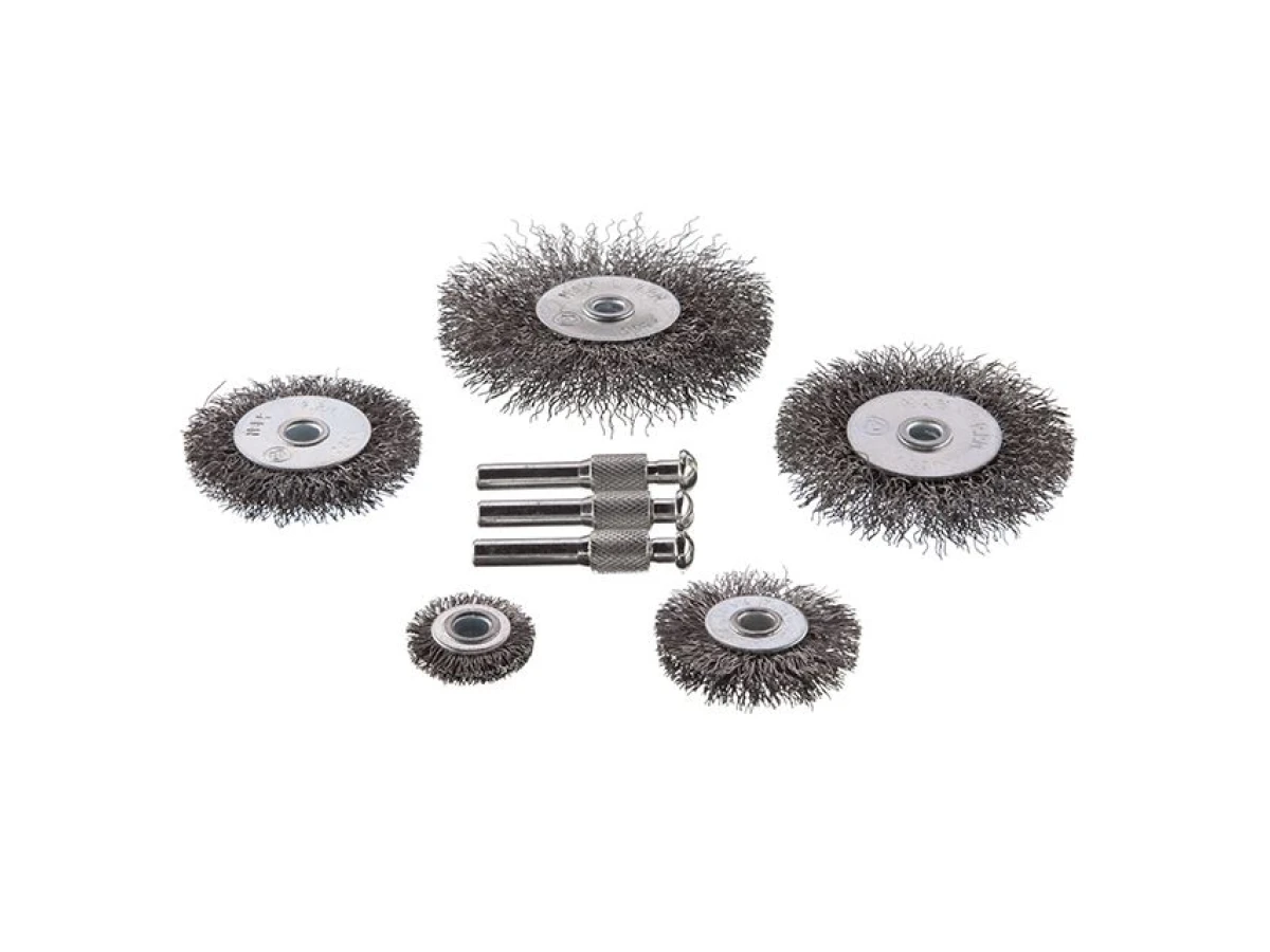 Набір щіток дротяних для дриля 5 од., 1/4" INTERTOOL BT-0500 