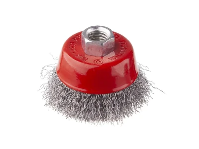 Щітка чашкова 65 мм, для КШМ, М14, М14 (кручений дріт) INTERTOOL BT-1065