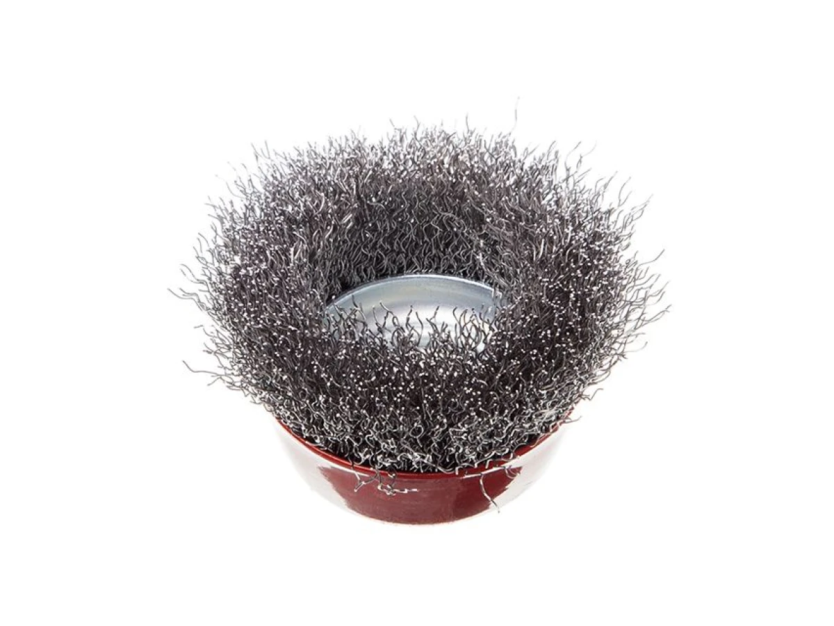 Щітка чашкова 65 мм, для КШМ, М14, М14 (кручений дріт) INTERTOOL BT-1065 