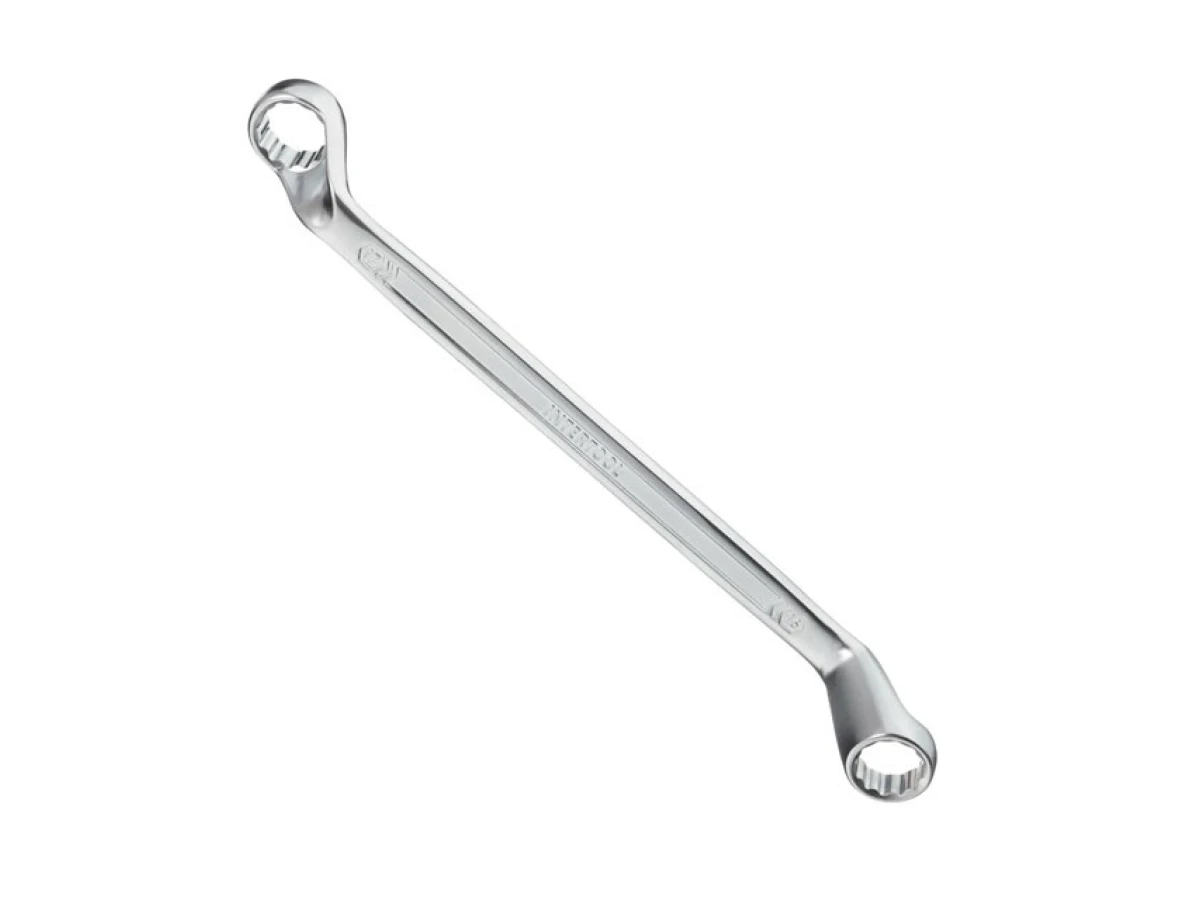 Ключ накидний 16х17 мм CrV, покриття сатин-хром, PROF DIN3113 INTERTOOL XT-1216 