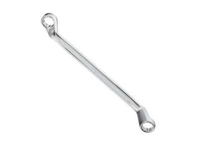 Ключ накидний 16х17 мм CrV, покриття сатин-хром, PROF DIN3113 INTERTOOL XT-1216