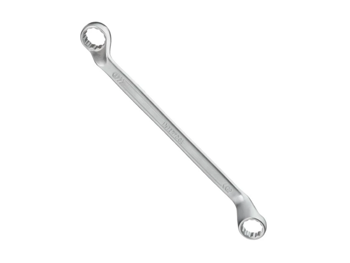 Ключ накидний 20х22 мм, CrV, покриття сатин-хром, PROF DIN3113 INTERTOOL XT-1220 