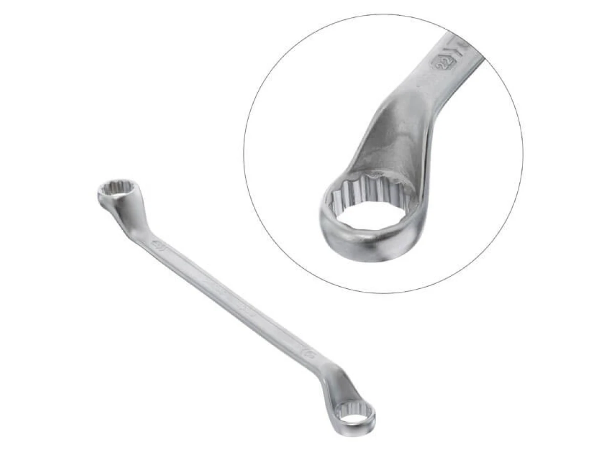 Ключ накидний 20х22 мм, CrV, покриття сатин-хром, PROF DIN3113 INTERTOOL XT-1220 