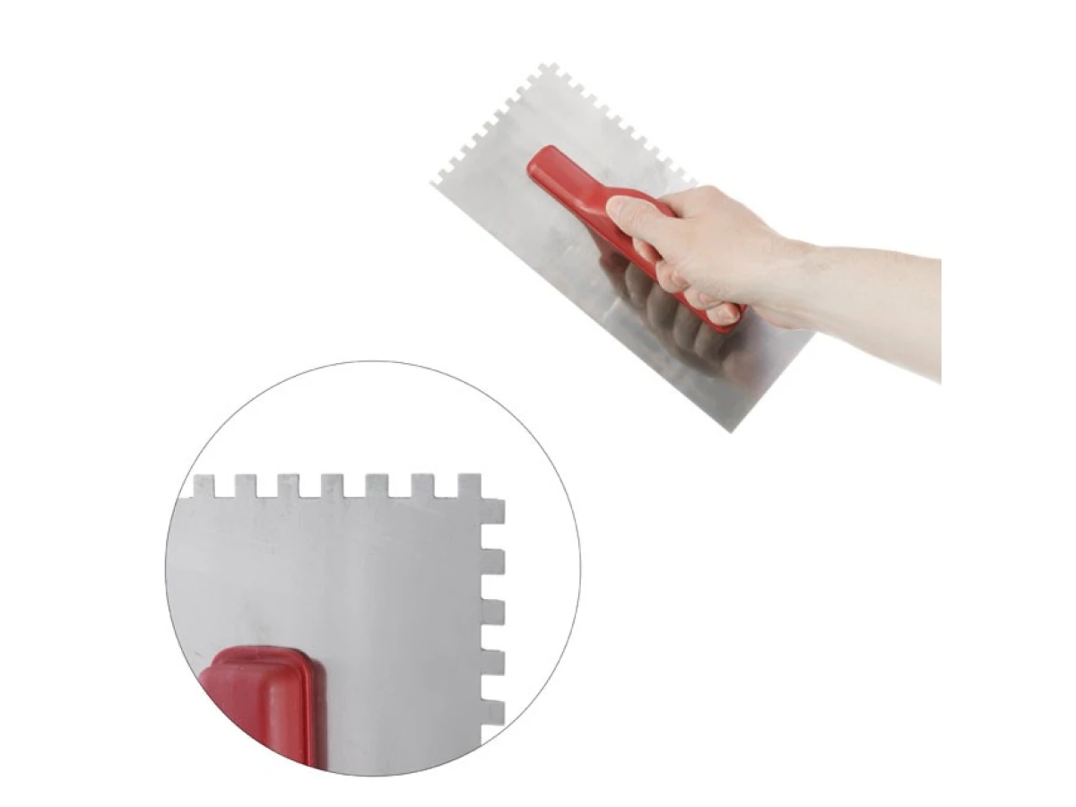 Затирка cтальная оцинкованная 280*130мм, 6*6мм INTERTOOL KT-0005 