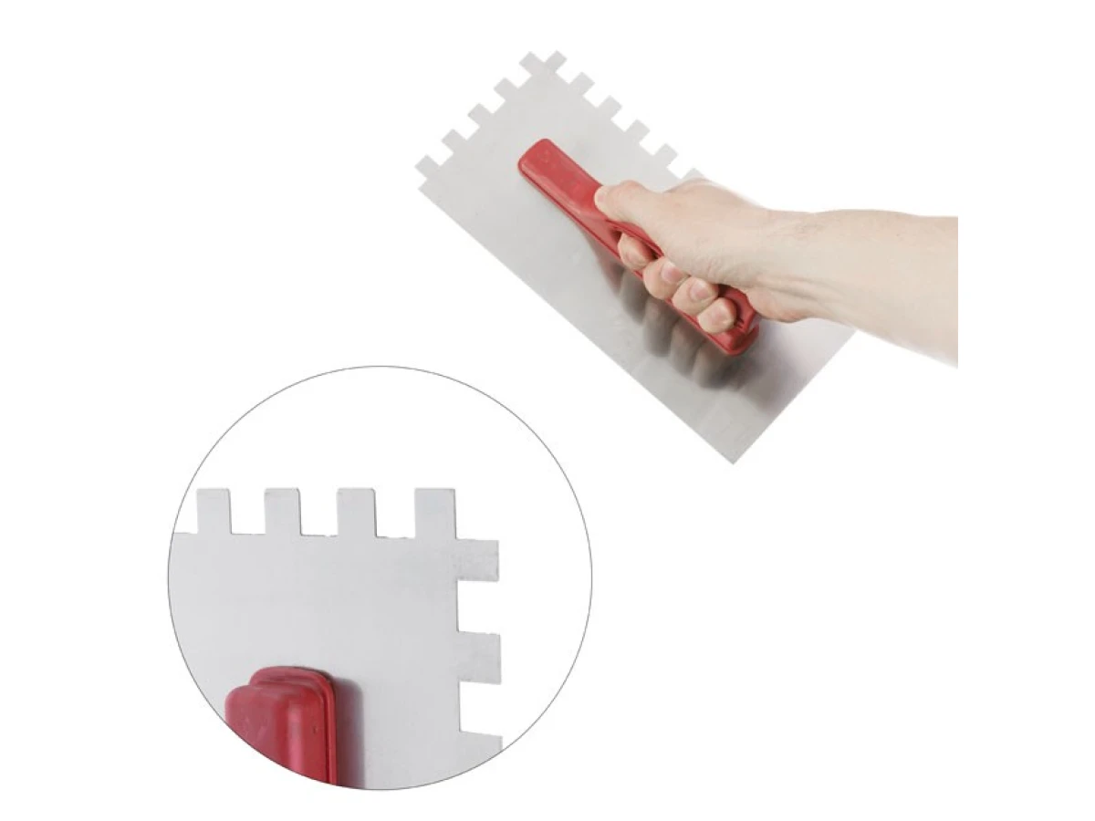 Затирка cтальная оцинкованная 280*130 мм, 12*12 мм INTERTOOL KT-0008 