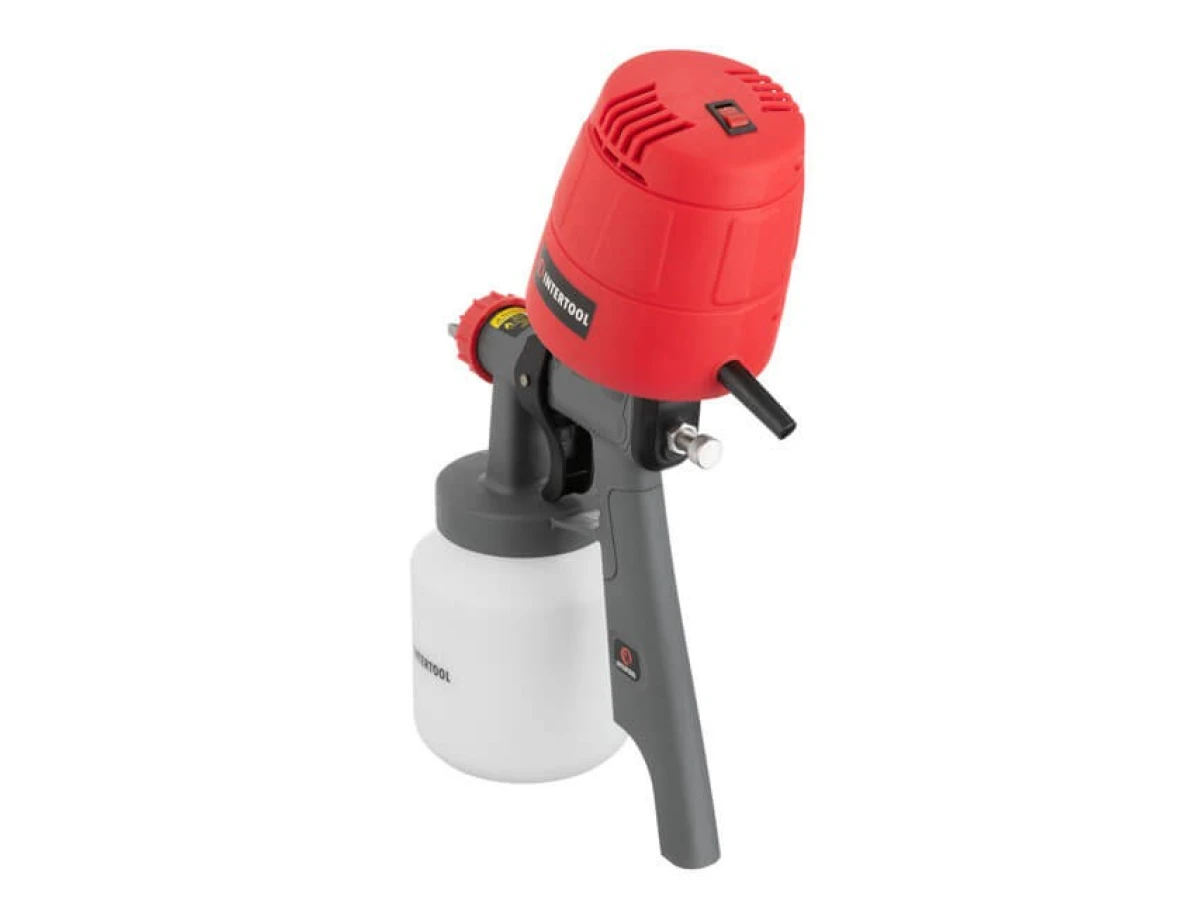 Фарбопульт електричний HVLP 450 Вт, форсунка 1.5 мм, бачок 1 л 0.14-0.35 Бар, 100-200 мл/хв. INTERTOOL DT-5045 