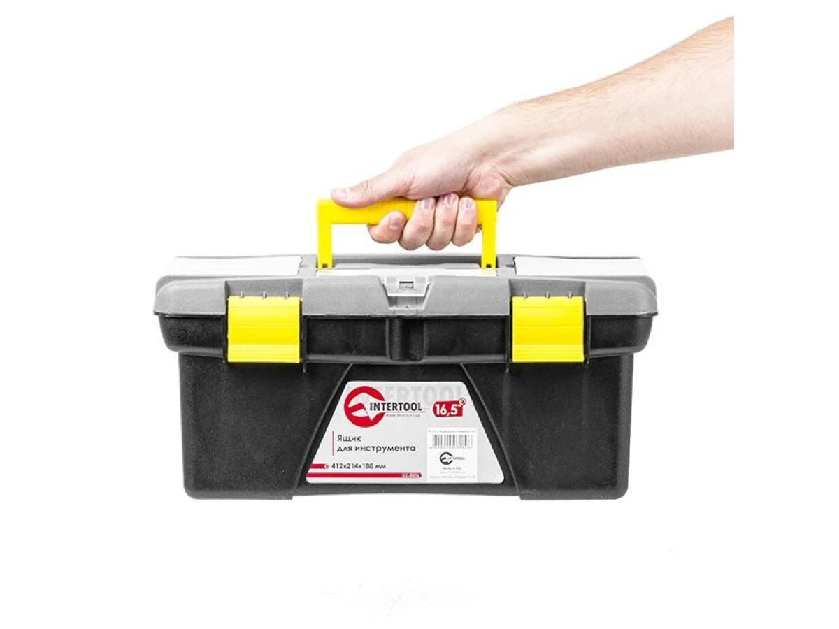 Ящик для інструменту 16.5" 412*214*188 мм INTERTOOL BX-0316 