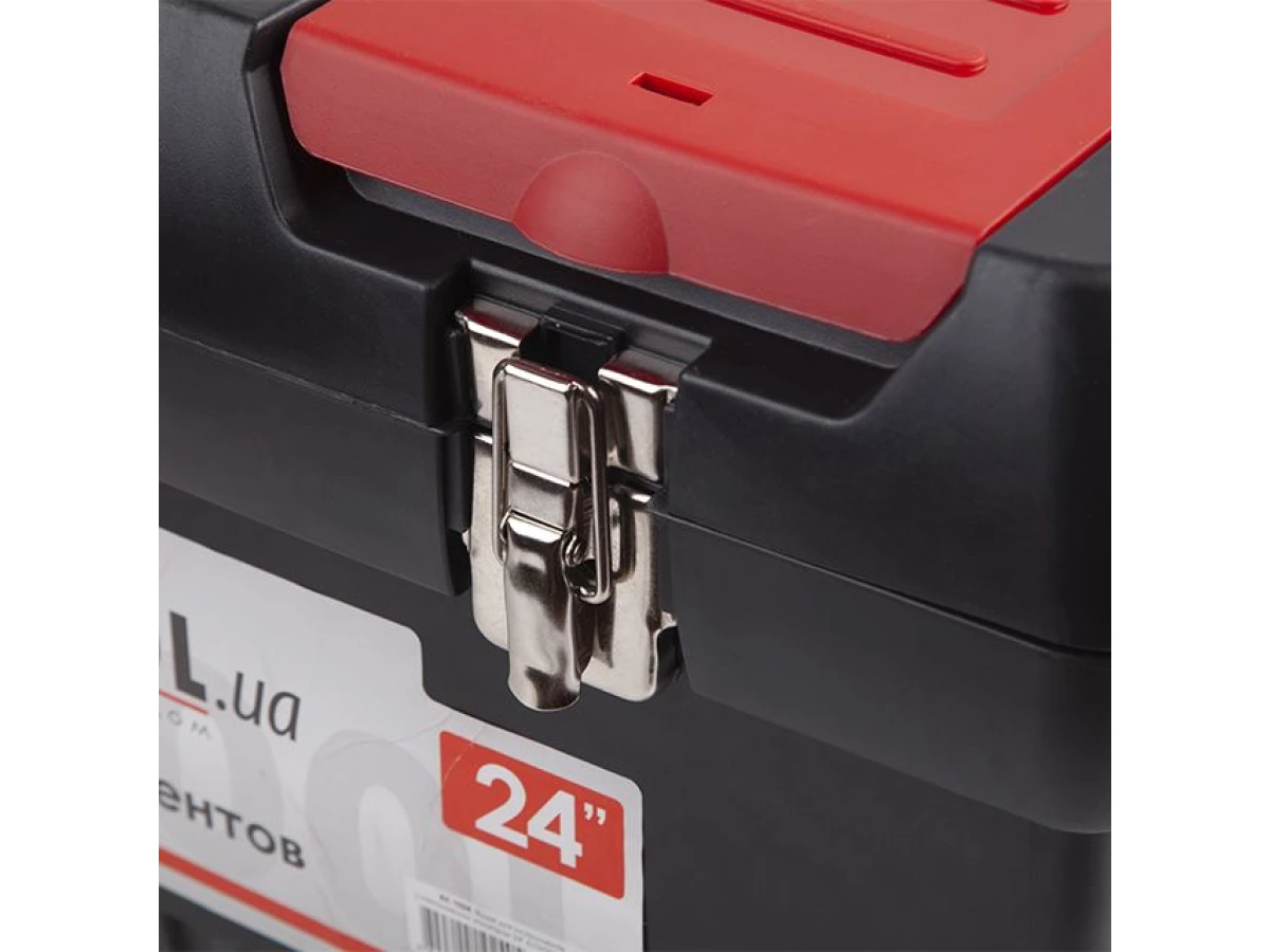 Ящик для інструментів з металевими замками, 24", 610*255*251 мм INTERTOOL BX-1024 