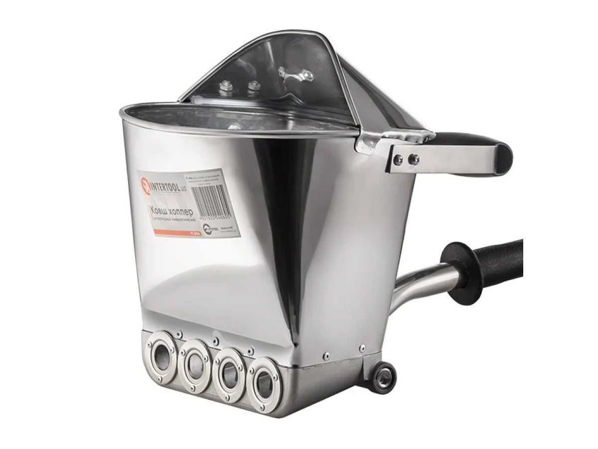 Ківш хопер штукатурний пневматичний універсальний, стеля й стіни INTERTOOL PT-0406 