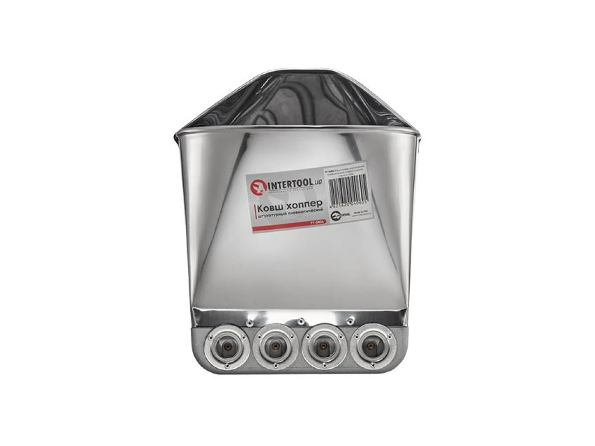 Ківш хопер штукатурний пневматичний універсальний, стеля й стіни INTERTOOL PT-0406 