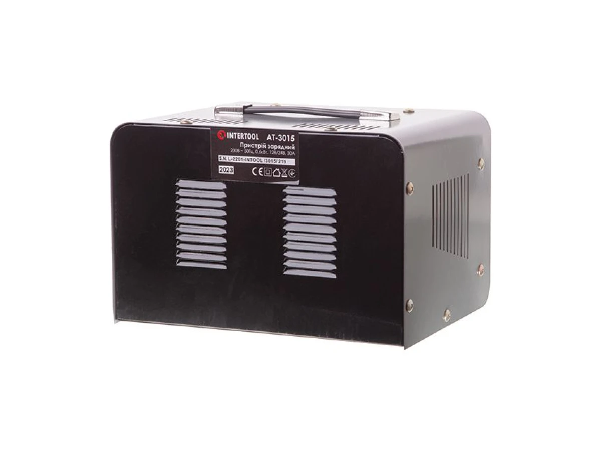 Устройство зарядное 230 В~50 Гц, 600 Вт, 12/24 В, 30 А, 20-400 Ач INTERTOOL AT-3015 