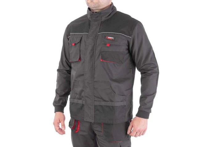 Куртка робоча 80% поліестер, 20% бавовна, щільність 260 г / м2, XL INTERTOOL SP-3004 