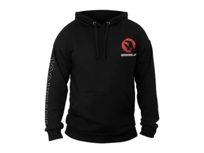 Худі чорний, трикотаж, XXL INTERTOOL SP-4005