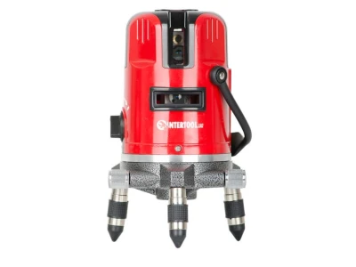 Уровень лазерный проф., 5 лазерных головок, звуковая индикация INTERTOOL MT-3011