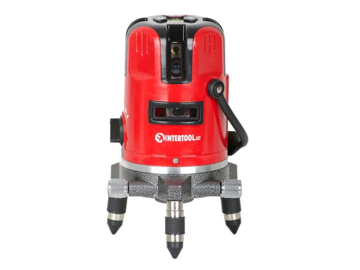 Уровень лазерный проф., 5 лазерных головок, звуковая индикация INTERTOOL MT-3011 