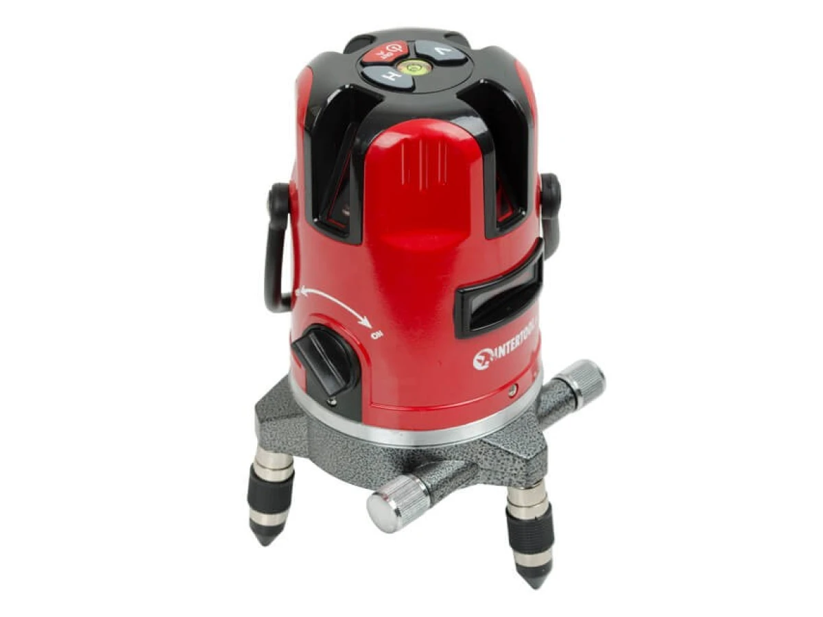 Уровень лазерный проф., 5 лазерных головок, звуковая индикация INTERTOOL MT-3011 