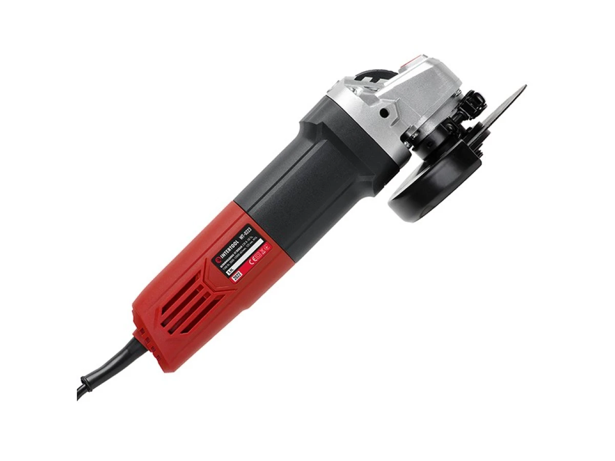 Шлифмашина угловая, 1100 Вт, диаметр круга 125 мм, регулировка оборотов 3000-12000 об/мин INTERTOOL WT-0223 