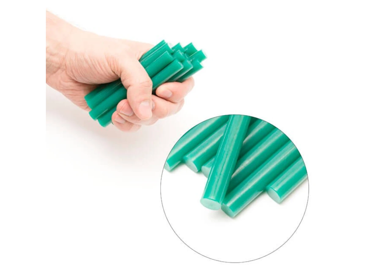 Комплект стрижнів клейових зелених 11,2 мм * 100 мм, 12 шт. INTERTOOL RT-1056 