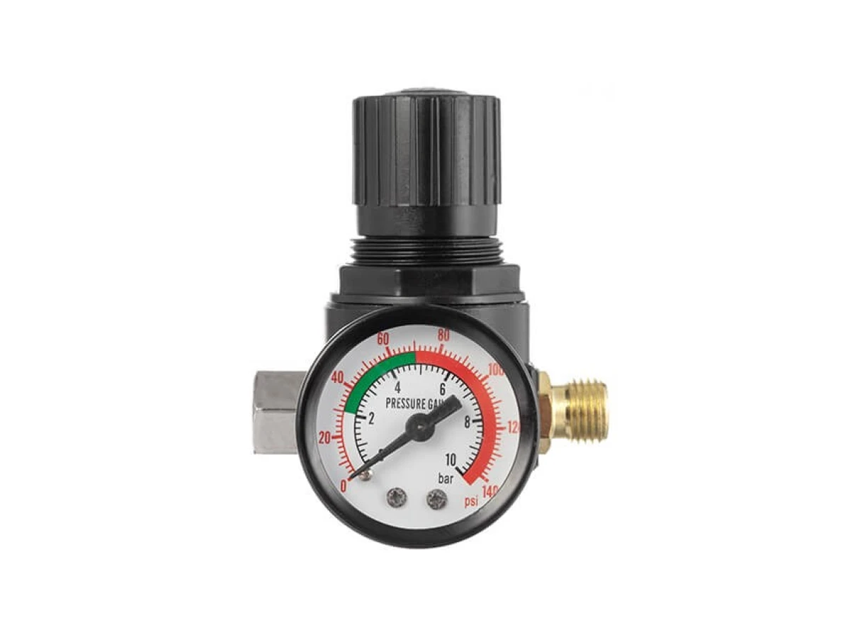 Набір з 3-х фарбопультів HVLP, 0,8 мм, 1,3 мм, 1,7 мм, регулятор тиску, два пластикових та один металевий бачок INTERTOOL PT-1505 