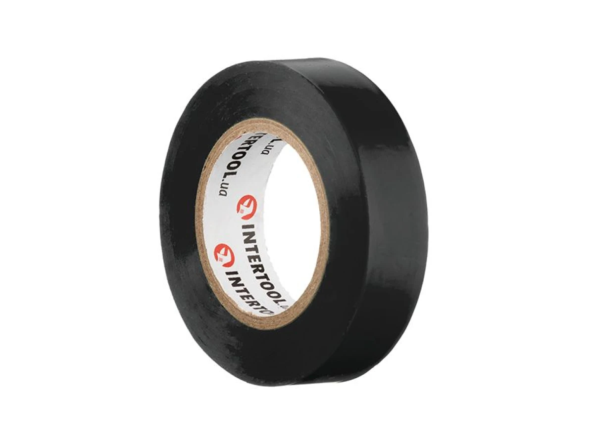 Стрічка ізоляційна, 17 мм * 15 мм * 0.15 мм, чорна INTERTOOL IT-0016 