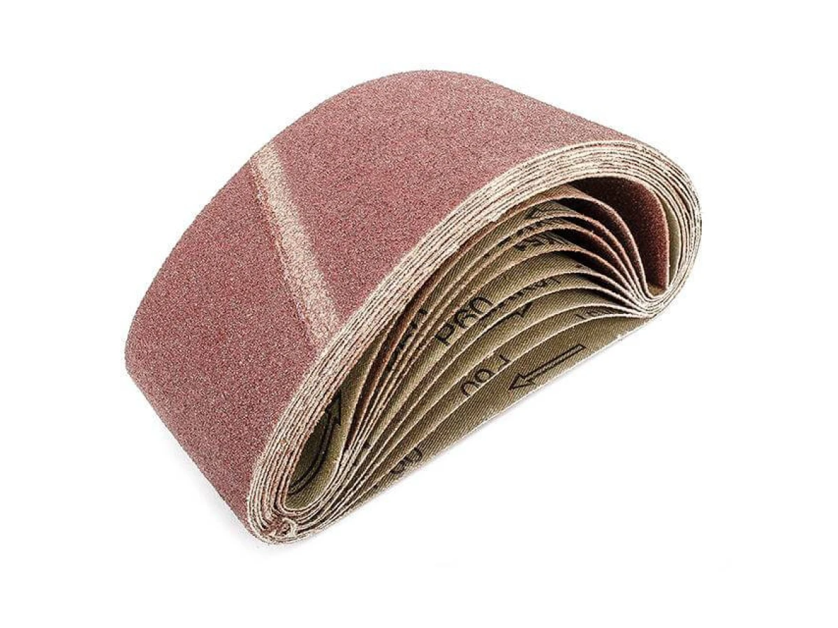 Стрічка шліфувальна 75 x 457мм, зерно 60 уп.10шт. INTERTOOL BT-0306 