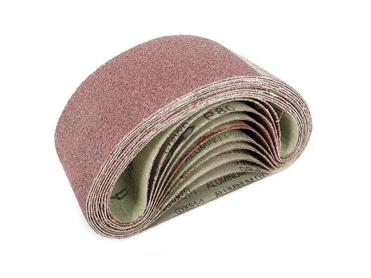 Стрічка шліфувальна 75 x 457мм, зерно 80 уп.10шт. INTERTOOL BT-0308 