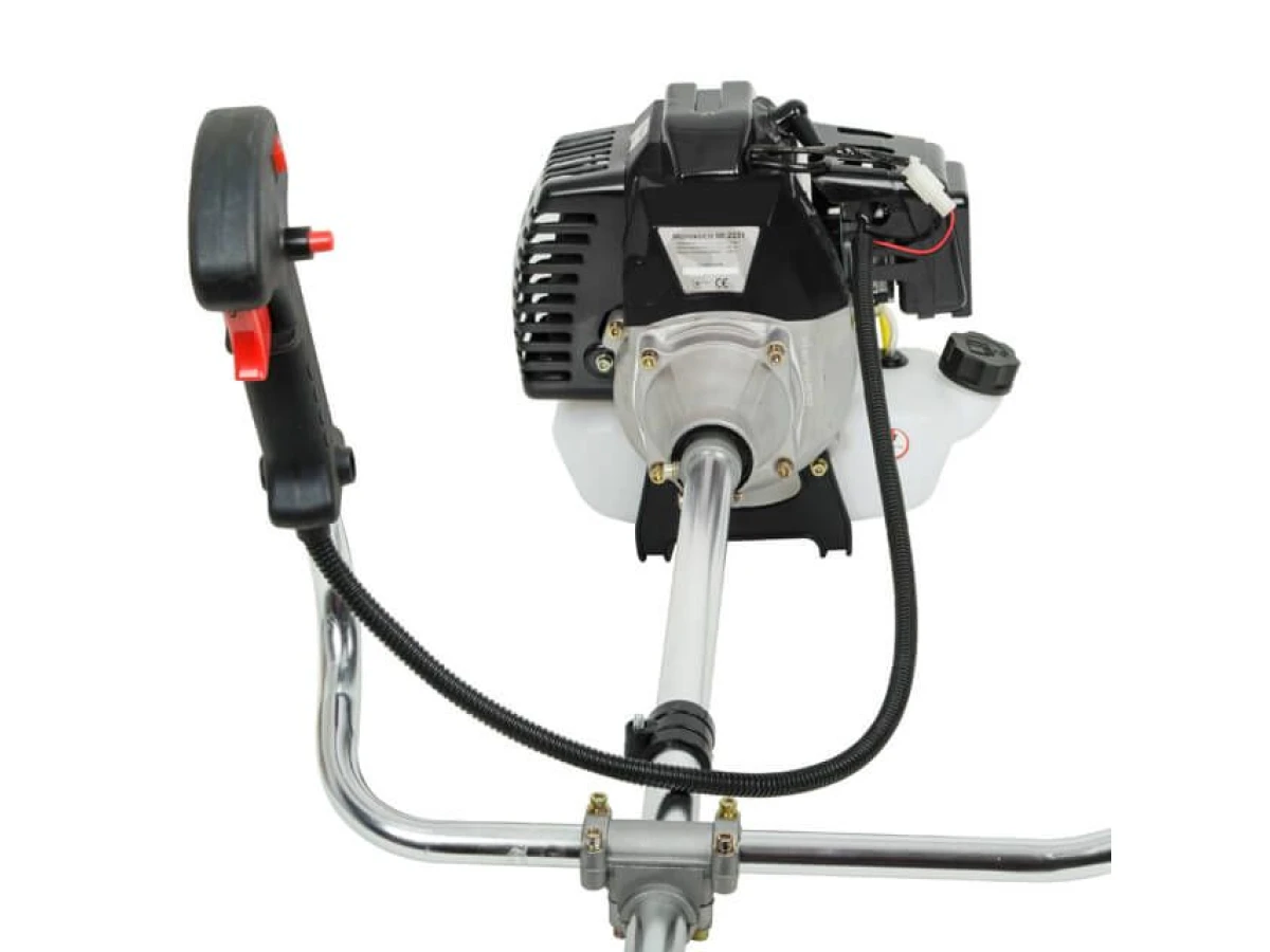 Мотокоса 1.7 кВт, 43 см³, катушка, 3-х лопастной нож, плечевой ремень ( комплект из двух частей вал + двигатель) INTERTOOL DT-2231 