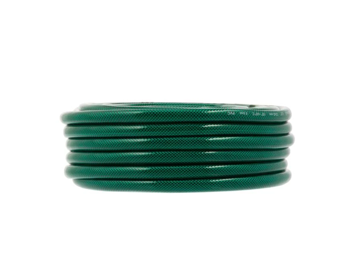Шланг садовий, тришаровий, зелений, 1/2", 20 м, армований, PVC INTERTOOL GE-4023 