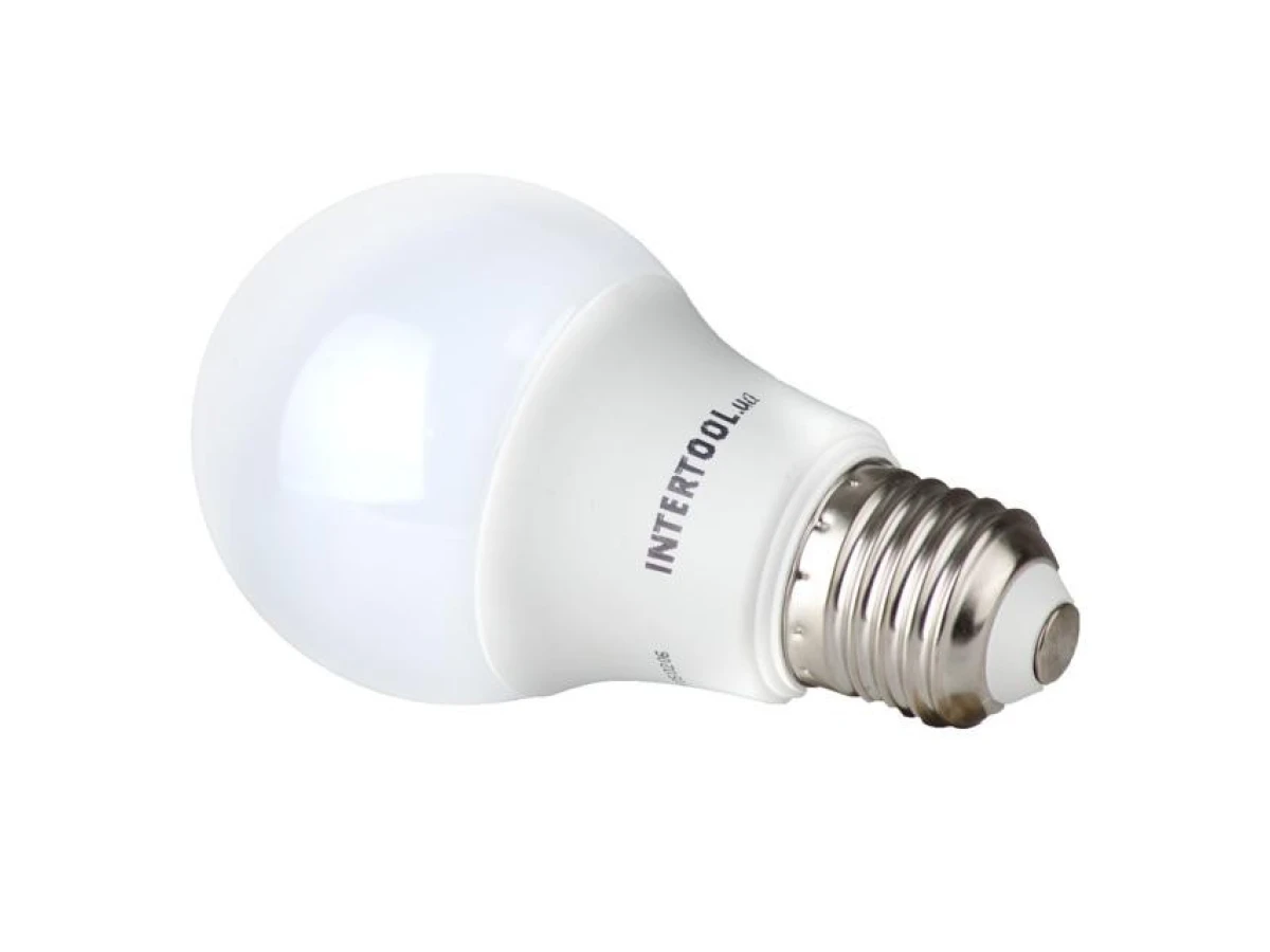 Светодиодная лампа LED 10 Вт, E27, 220 В INTERTOOL LL-0014 