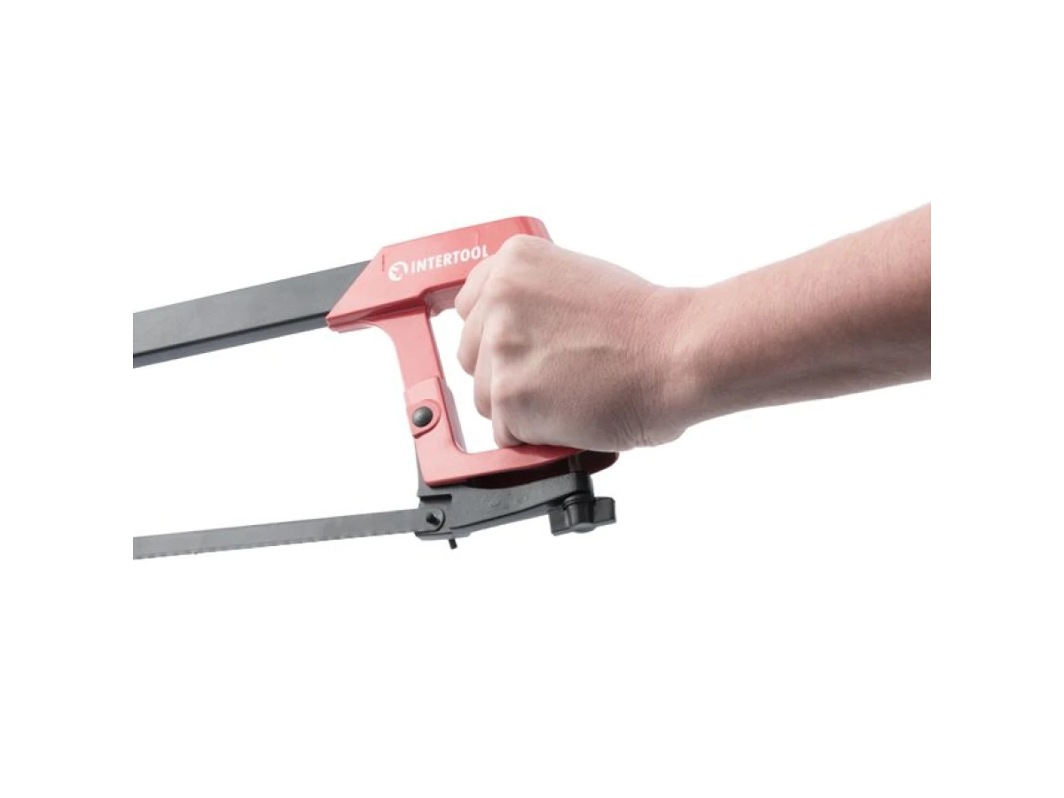 Ножівка по металу 300 мм, алюмінієва рукоятка INTERTOOL HT-3304 