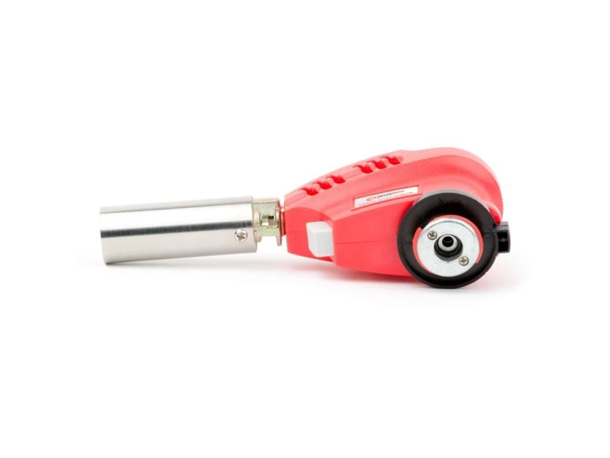 Горелка газовая, пьезозажигание на курке, регулятор, рассекатель пламени INTERTOOL GB-0023 