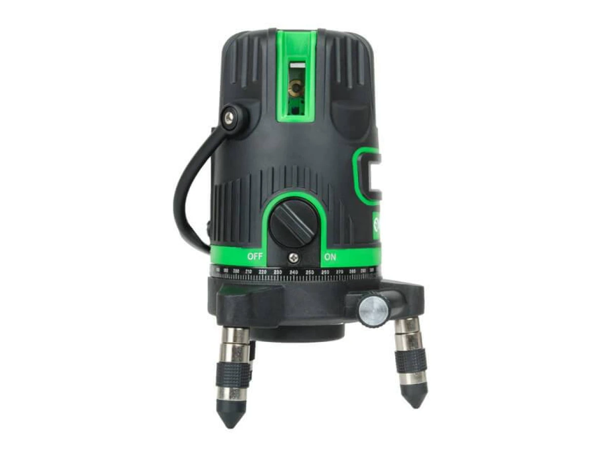 Уровень лазерный 5 лазерных головок, зеленый лазер, звуковая индикация. INTERTOOL MT-3008 